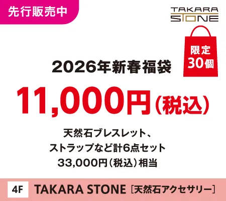 TAKARA STONE�́u2026�N�V�t���܁v11,000�~�i�ō��j����30��